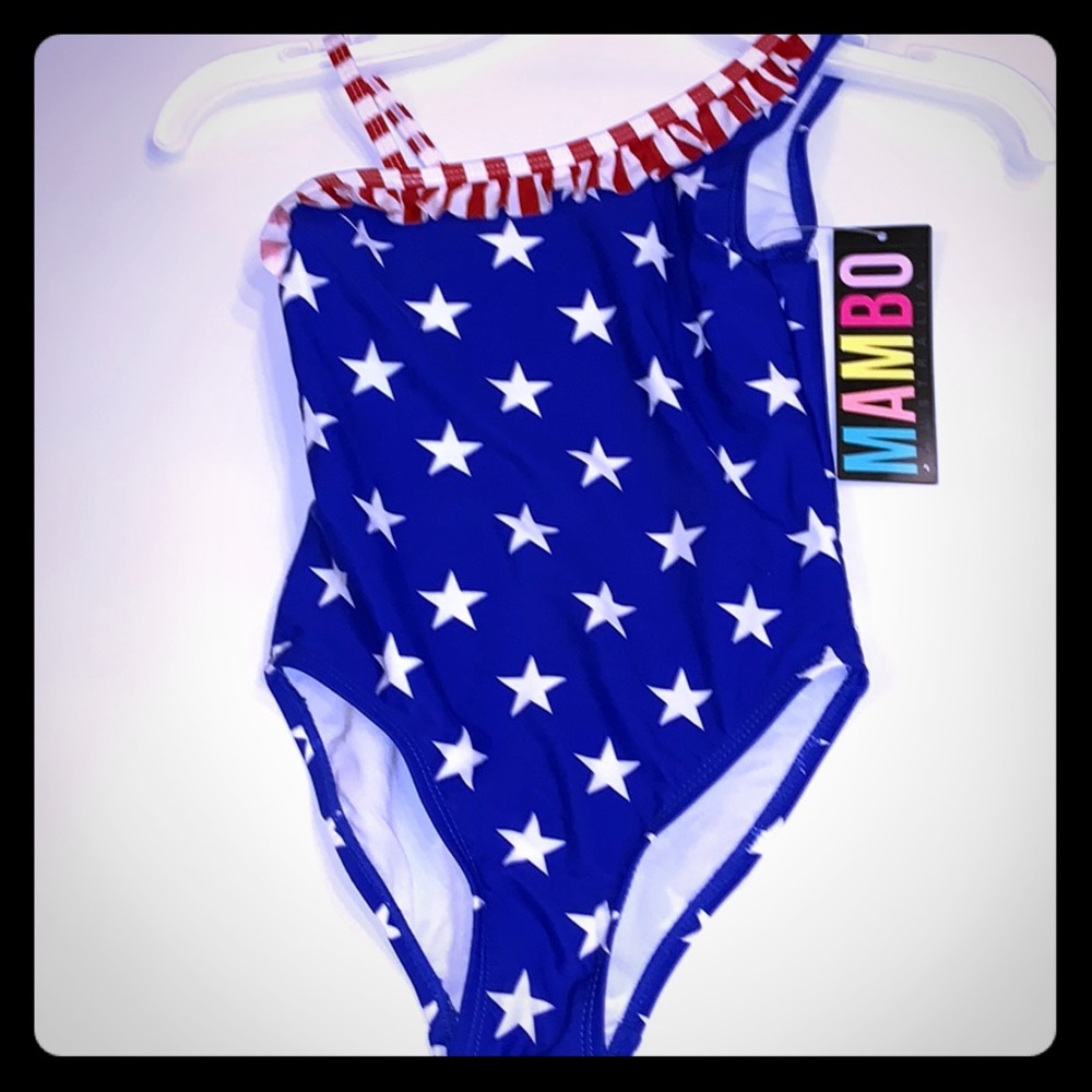 Bathing suit - American Flag girls size 4